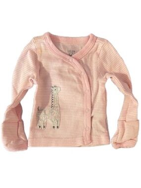 Carter's Light Pink Button Down Shirt with Giraffe